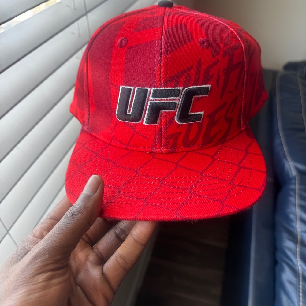 UFC Red and Black Graphic Snapback